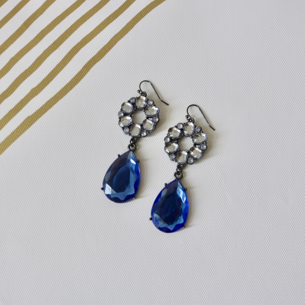 Elsa Faux Gemstone Dangles